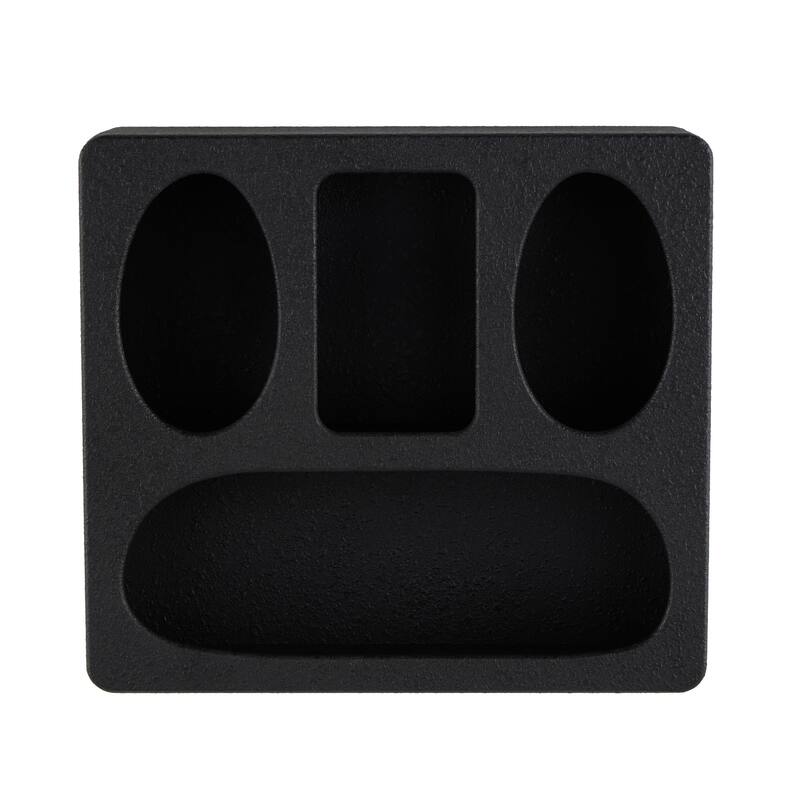 Cream or Black Wood 4 Shelf Geometric Room Wall Shelf