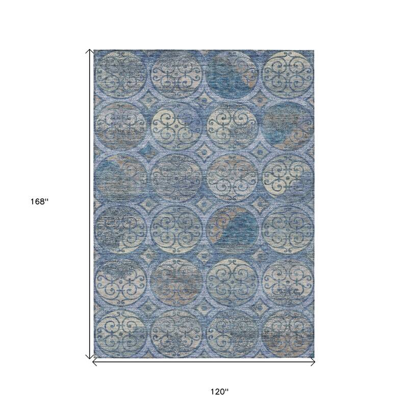 HomeRoots Trellis Transitional Rectangle Outdoor Rug