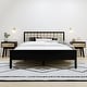 preview thumbnail 19 of 20, Max and Lily Scandinavian Queen-Size Bed with Slatted Headboard