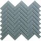 Apollo Tile 5 Pack 11-in x 12.6-in Slate Gray Herringbone Glossy ...