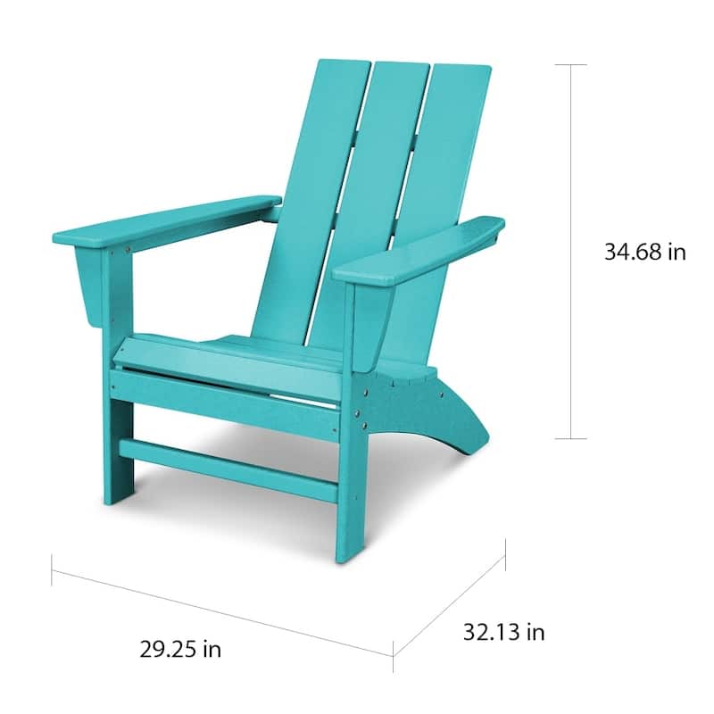 POLYWOOD Modern Outdoor Adirondack Chair