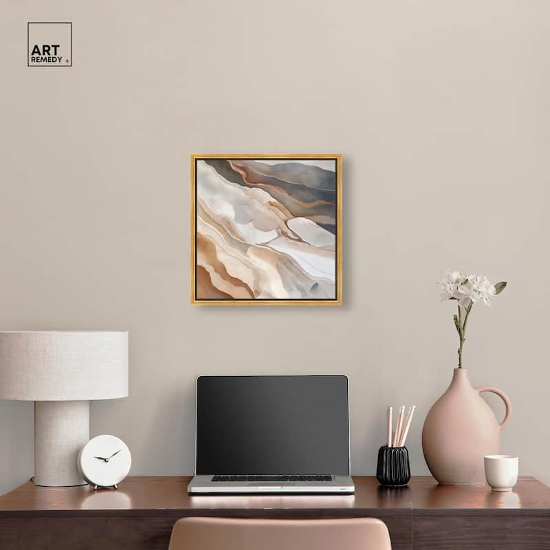 Earthen Flow Canvas by Art Remedy