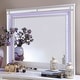 preview thumbnail 6 of 10, Derc Contemporary 2-piece 7-Drawer Dresser and Mirror Set by Furniture of America
