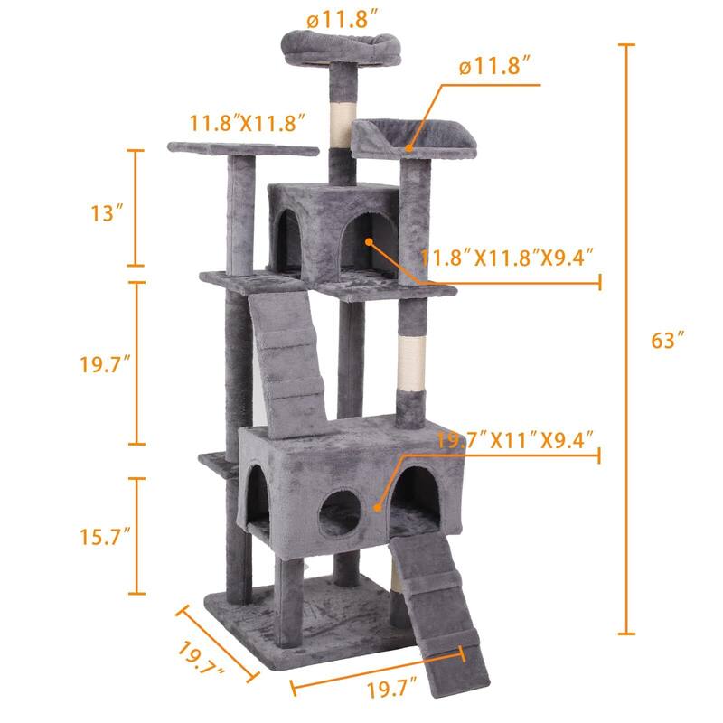 63in Cat Tree Tower