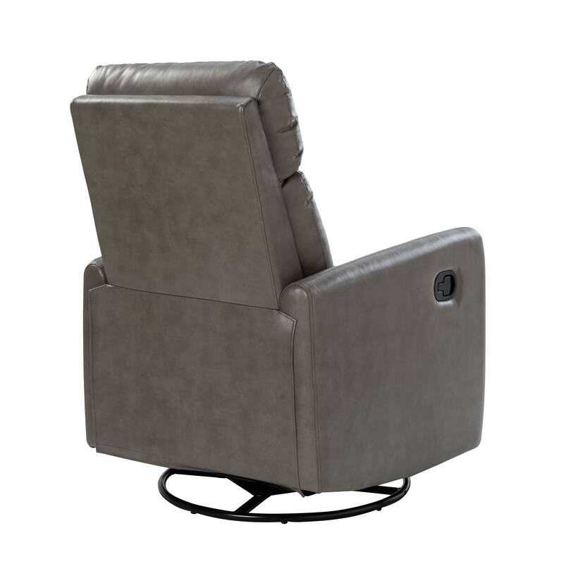 Lyle Manual Swivel Recliner with Metal Base