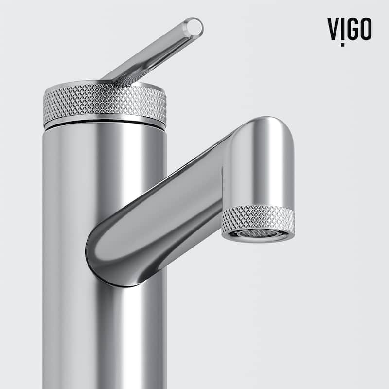 VIGO Sterling 11" H Single Handle Single Hole Bathroom Vessel Faucet