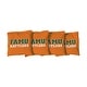 preview thumbnail 1 of 1, Florida A&M University FAMU Rattlers Orange Cornhole Bags All-Weather Resin Filled