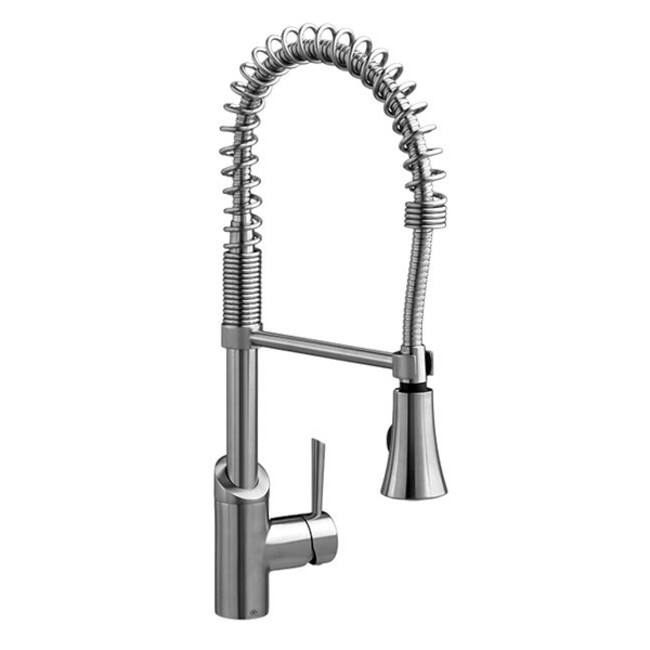 DXV Fresno 1.8 GPM Single Hole Pre-Rinse Kitchen Faucet - UltraSteel