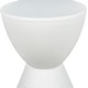 preview thumbnail 87 of 143, Boyd Round Side Table with Ribbed Design Base - Accent Hourglass End Table with Removable Lid for Living Room & Bedroom