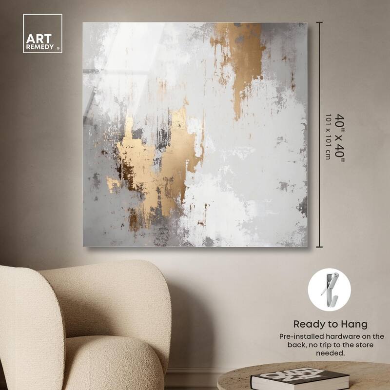 Ghostly Glimmer I Acrylic by Art Remedy, Ready to Hang