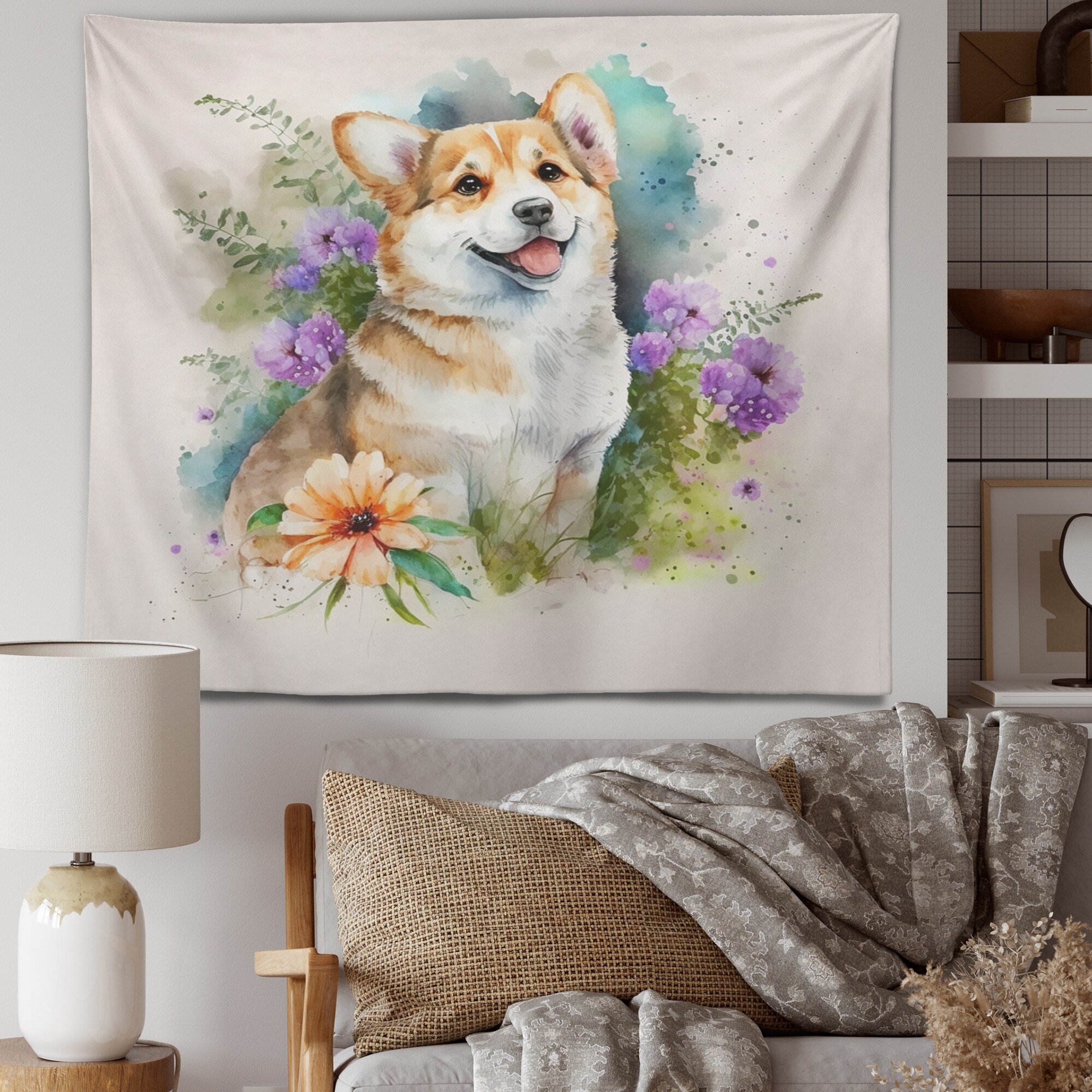Corgi tapestry deals