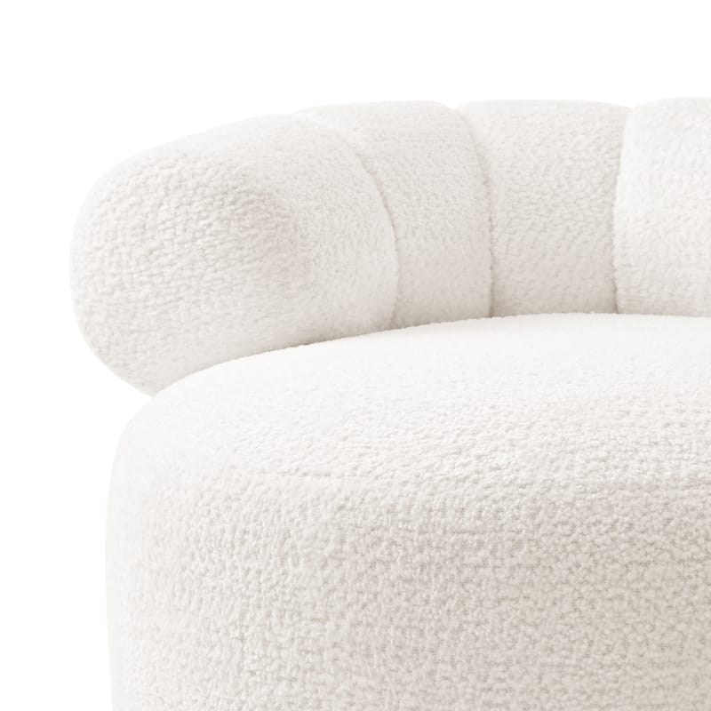 NPD Furniture Marcy Fabric with Gold Base Swivel Accent Chair