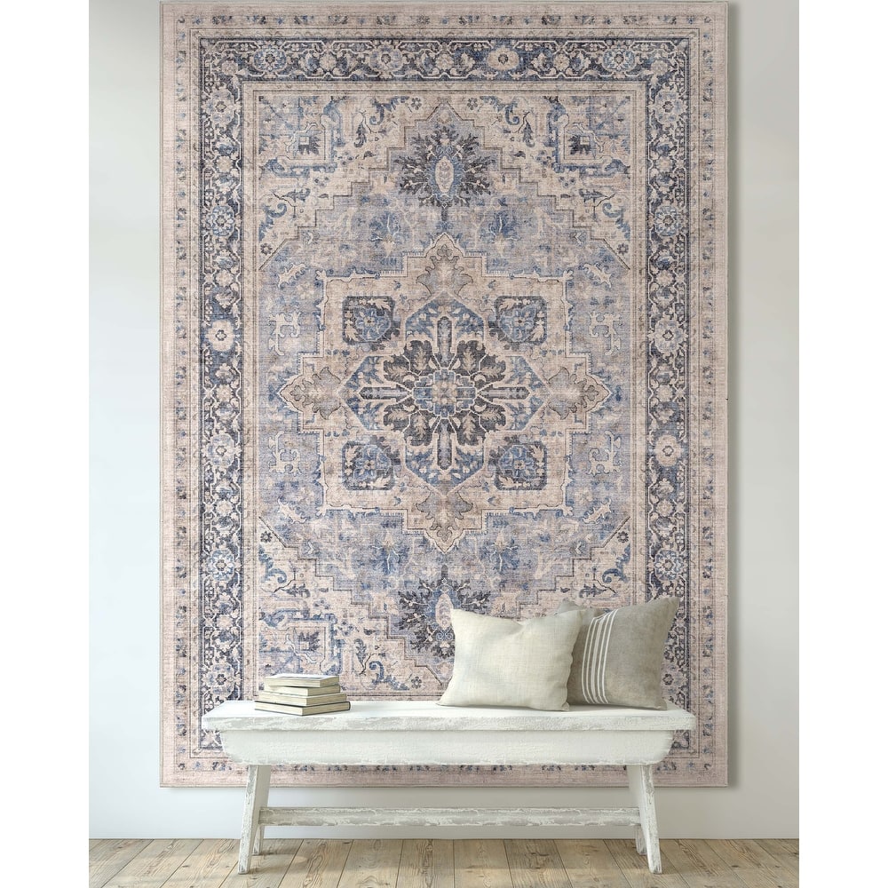 Well Woven Apollo Tirana Medallion Flat-Weave Area Rug