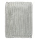 preview thumbnail 7 of 7, Stripe Plush Baby Blanket Grey