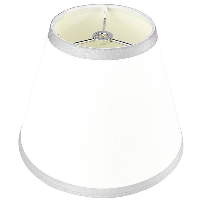 Hardback Faux Silk Conical Lamp Shade, 5 inch Top, 9 inch Bottom, 7 inch Slant