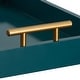 preview thumbnail 39 of 73, Kate and Laurel Lipton Polished Metal Handle Decorative Tray