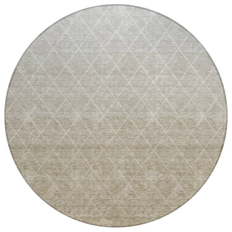 HomeRoots Geometric Transitional Rectangle Outdoor Rug
