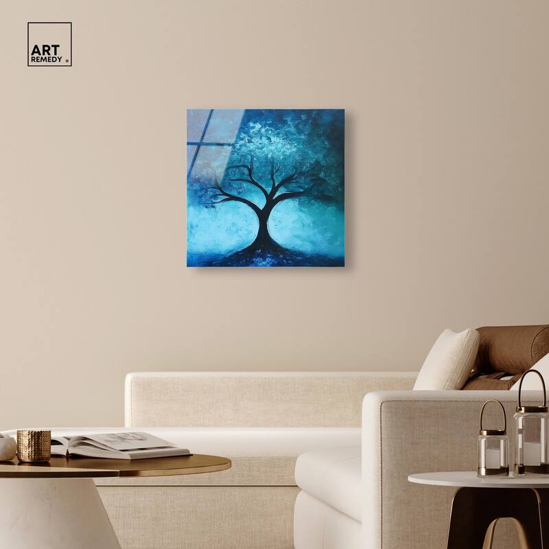 Tree of Opposites III Acrylic by Art Remedy, Ready to Hang