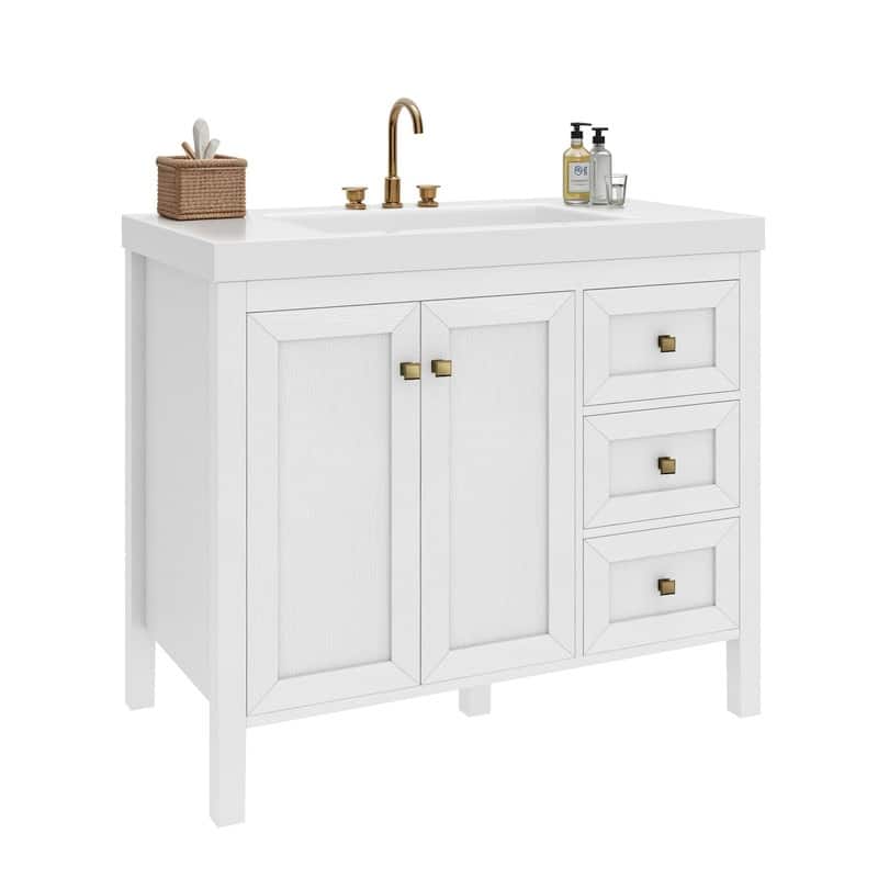 Moasis 36"/42" Bathroom Vanity Cabinet with Sink