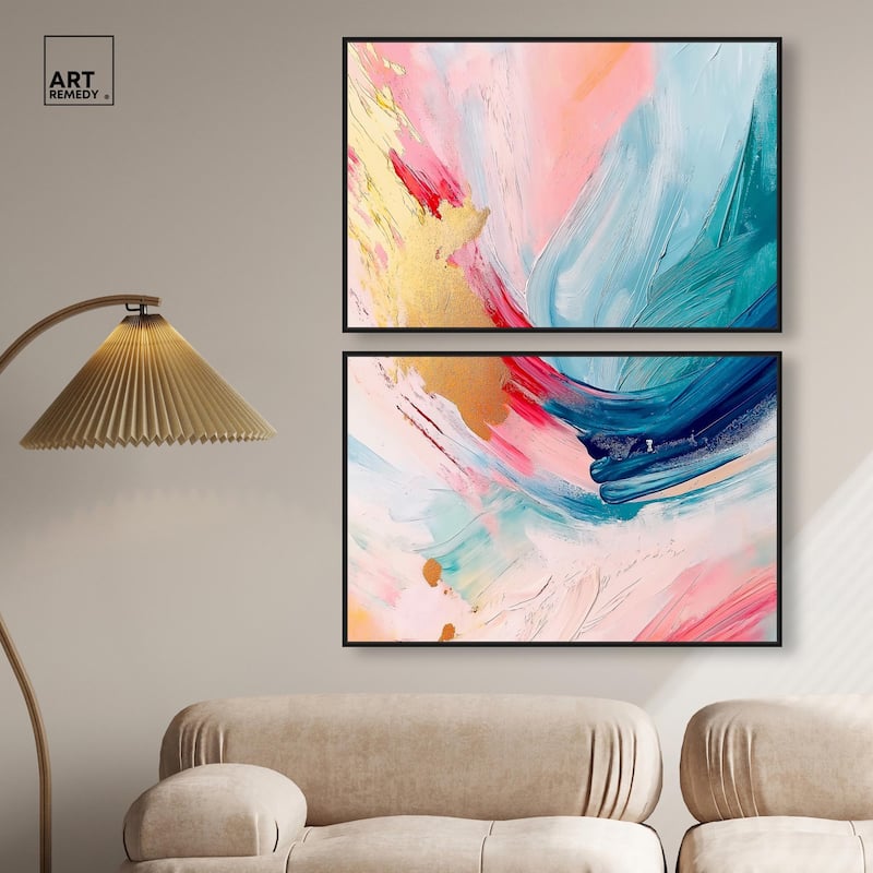 Burst of Energy Canvas Set of 2 by Art Remedy