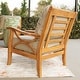 preview thumbnail 20 of 45, Cambridge Casual Lowell 5-piece Teak Wood Outdoor Conversation Set