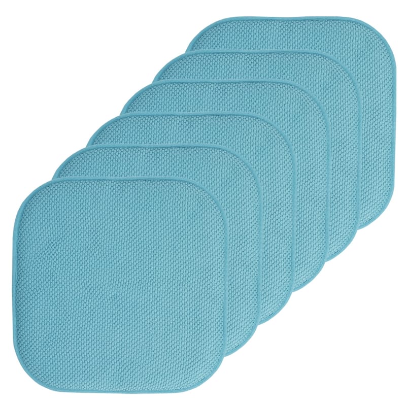 16-in. Square Non-slip Memory Foam Seat Cushions (2 OR 4)