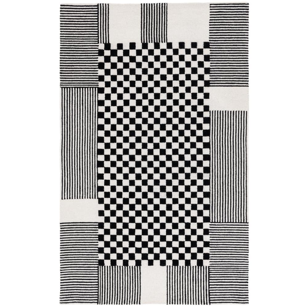 SAFAVIEH Handmade Genre Kiek Checkered Wool Rug