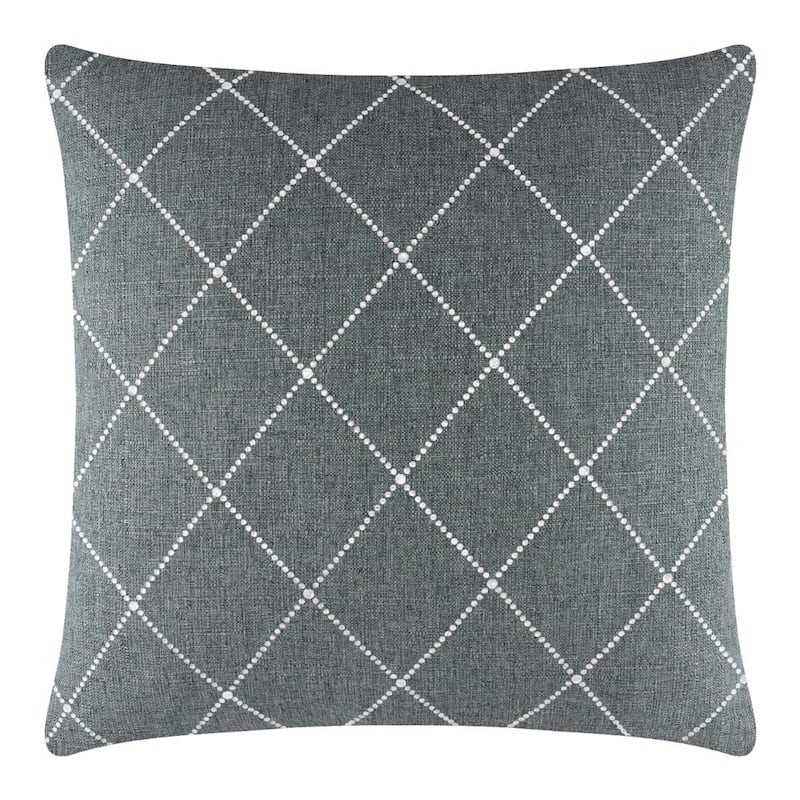 Sparkles Home Atlas Rhinestone Pillow - 16x16 - Grey
