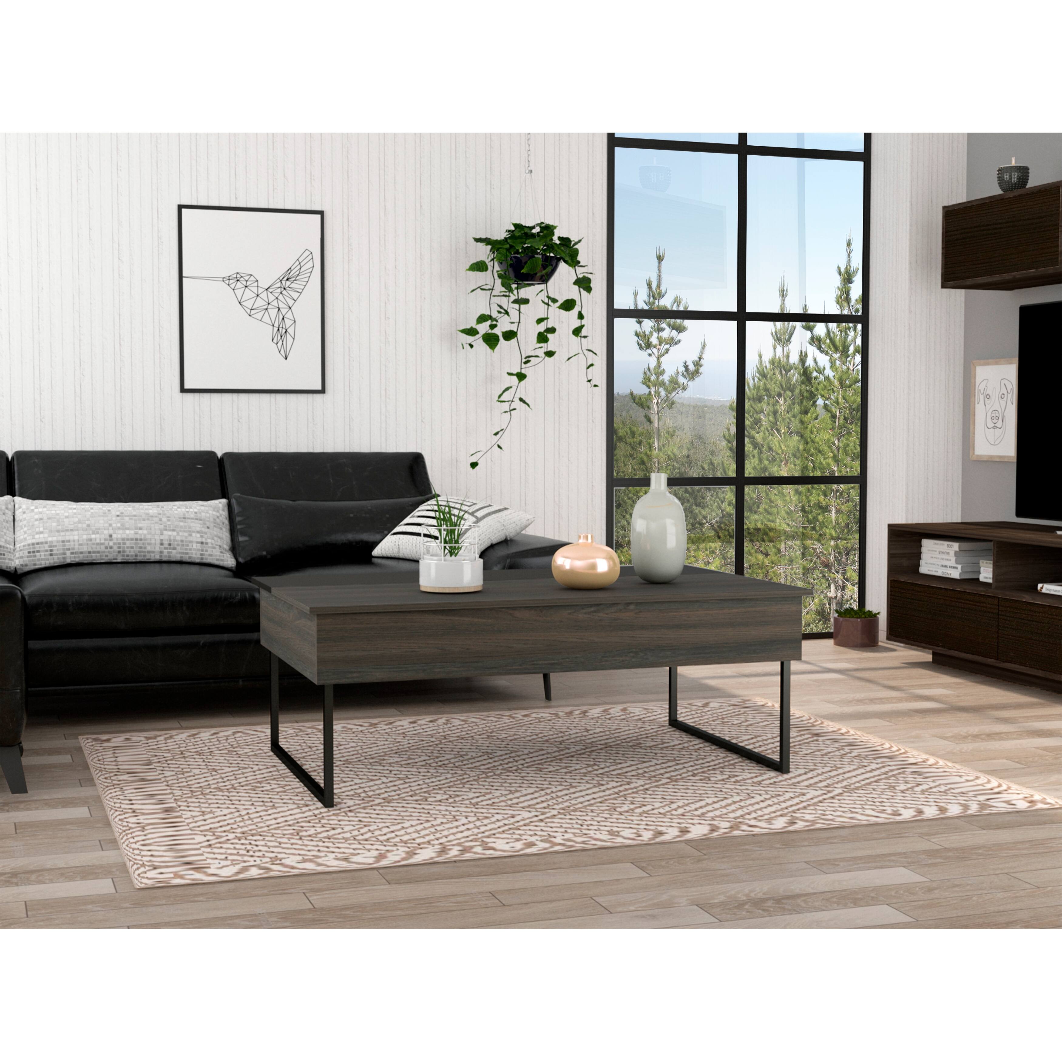 FM Furniture Chester Lift Top Coffee Table with Concealed Storage Bed