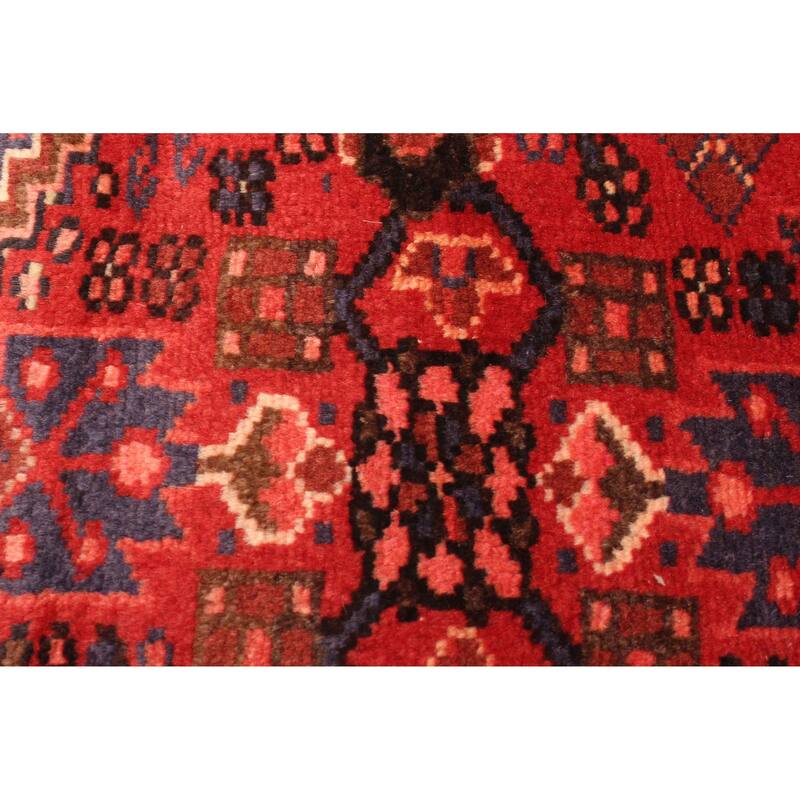 ECARPETGALLERY Hand-knotted Andelz Red Wool Rug - 4'2 x 6'9
