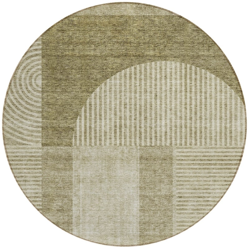HomeRoots Geometric Transitional Rectangle Outdoor Rug