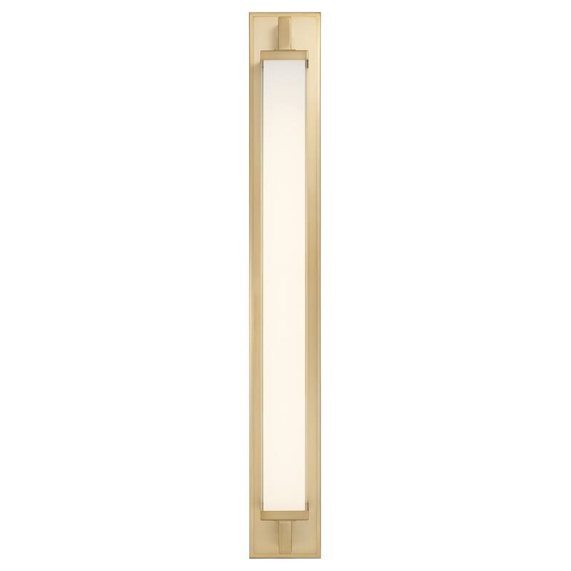 Zenith 34" Antique Brass LED Bathroom Vanity Light