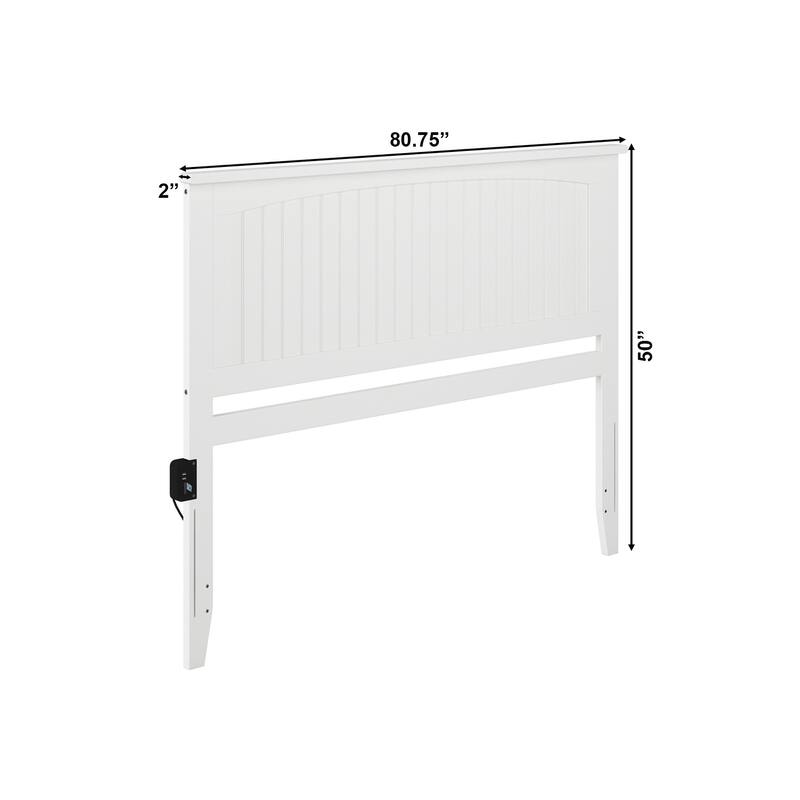 AFI Nantucket Headboard with Attachable Charger