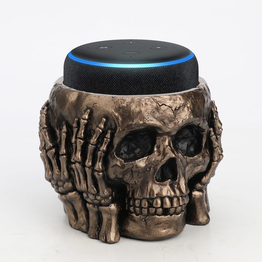 Veronese 5.9W Three Wise Skeletons Ashtray Resin Multicolor