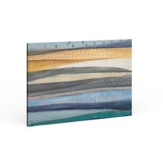The Curated Nomad 'Layers Of The Earth' Quality Hand-wrapped Canvas ...
