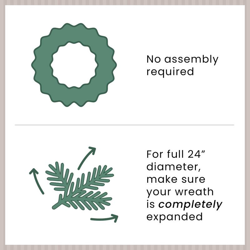 Real Touch™️ Cypress Pinecone Artificial Christmas Wreath 24" Unlit