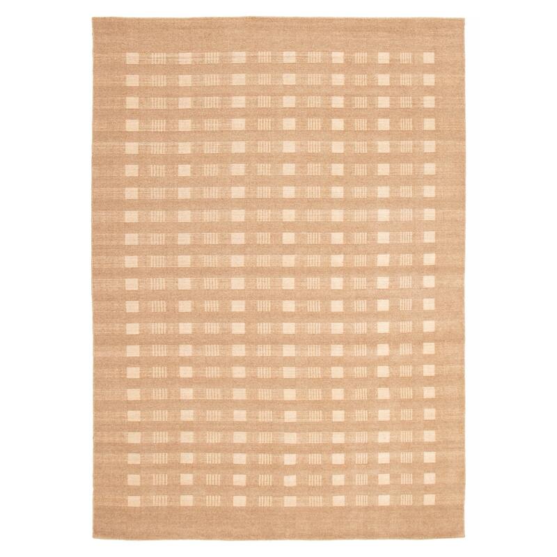 Kashkuli Gabbeh Tan Rug 8'1" x 11'2" - 8'1 x 11'2 - Tan - 8'1 x 11'2