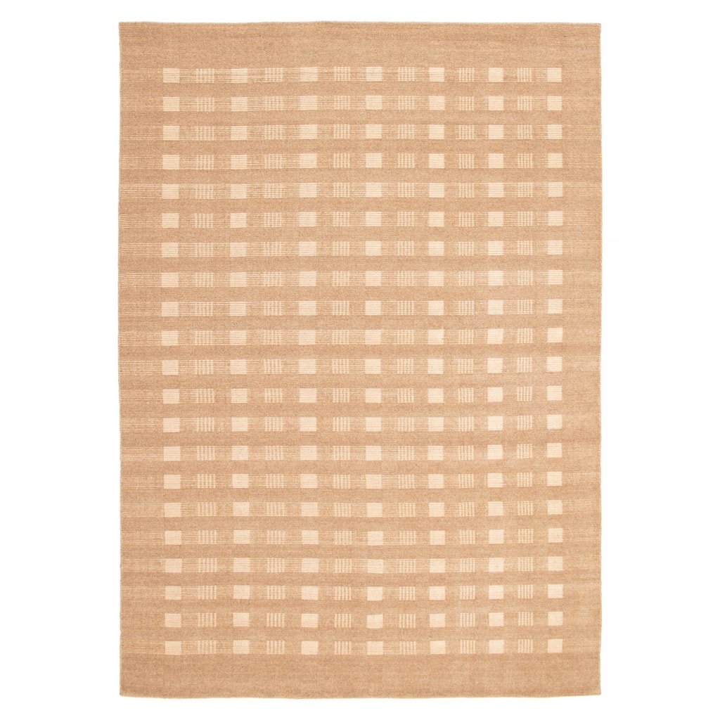 Kashkuli Gabbeh Tan Rug 8'1" x 11'2" - 8'1 x 11'2