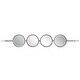 preview thumbnail 5 of 6, Uttermost Button Silver Mirror - 9.875"x 59.875"