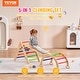 preview thumbnail 23 of 26, VEVOR Pikler Triangle Set Toddler Climbing Toys Indoor Playground, Ramp, and Arch, Montessori Climbing Set