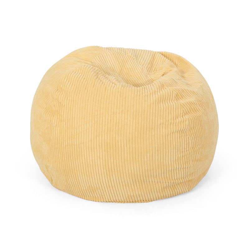 Kenli Modern Corduroy Polyester Bean Bag Chair by Christopher Knight Home