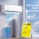 preview thumbnail 4 of 6, HOMCOM 18000 BTU Mini Split Air Conditioner and Heat Pump, 19 SEER2 230V Ductless Inverter AC Unit Cools up to 1250 Sq.Ft