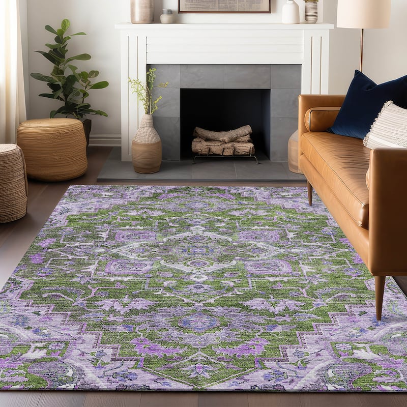 Premium Washable Super Soft Traditional Heriz Mayfield Rug