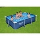 preview thumbnail 3 of 21, Bestway Steel Pro 8.5'x67"x24" Rectangular Above Ground Outdoor Swimming Pool