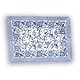 preview thumbnail 7 of 9, Block Print Cotton Flowering Vine Tablecloth Collection Placemat