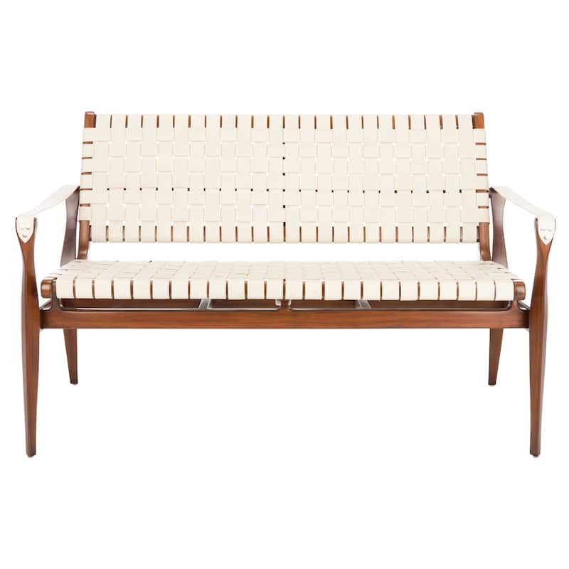 SAFAVIEH Home Dilan Leather Loveseat - 52"W x 29"D x 32"H