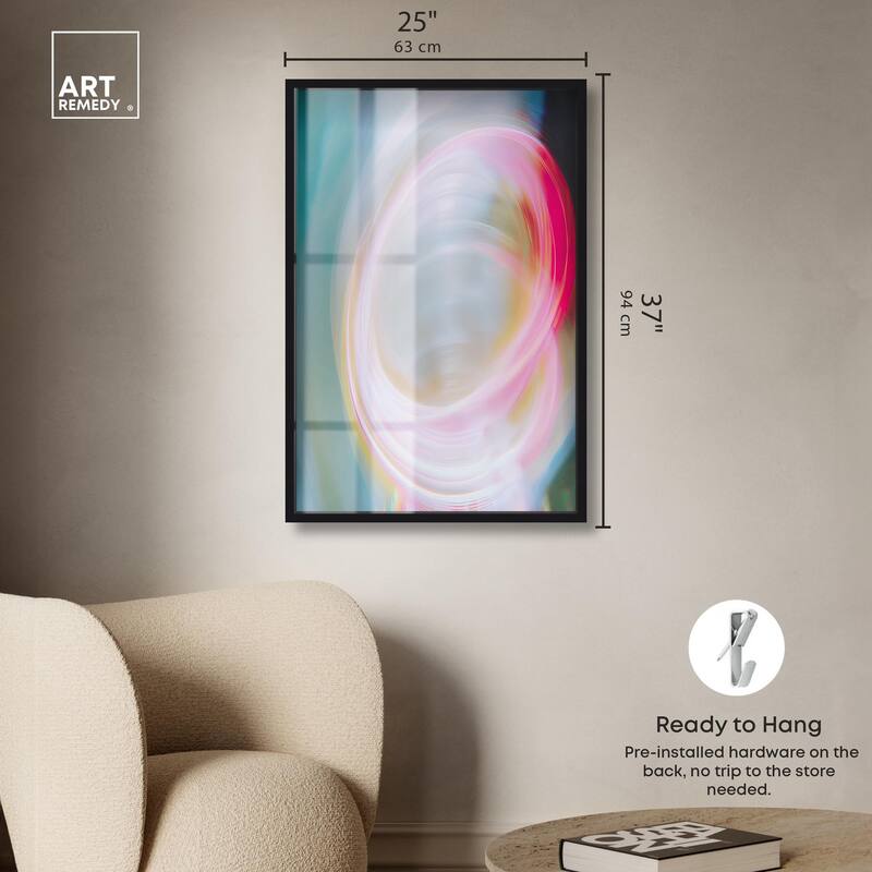 Swirling Light III Shadowbox by Art Remedy