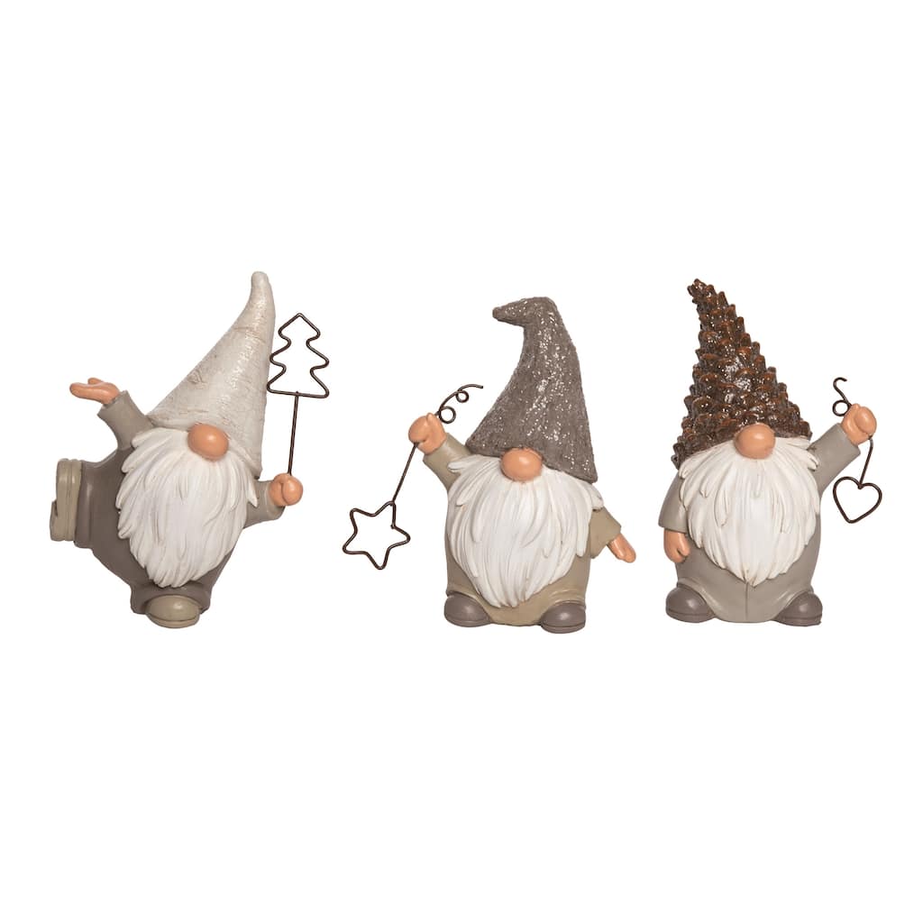 Transpac Resin Winter Wonderland Figurine Set of 3 Christmas Home Decorations