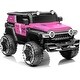 preview thumbnail 16 of 18, Ride on Truck Car for Kids Ages 3-6, 12V Electric Toy Car Pink