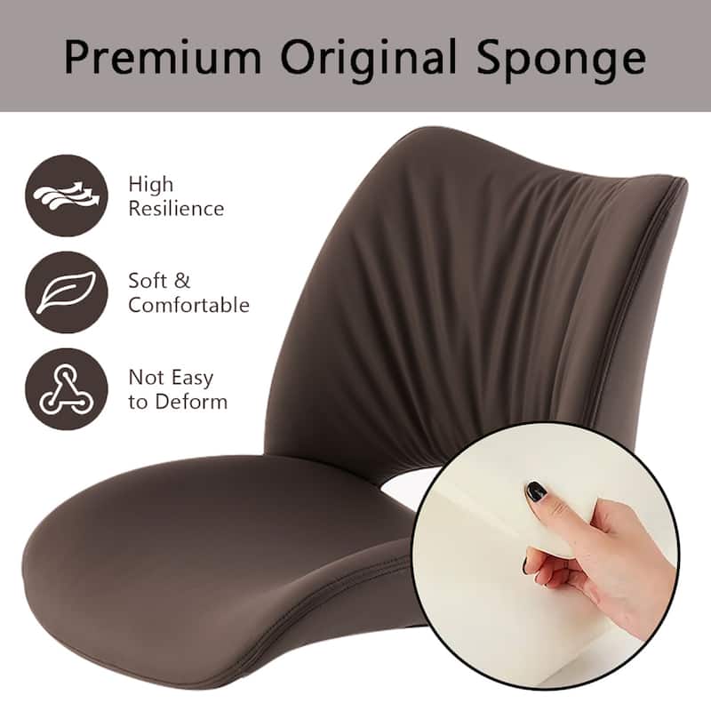 Ergonomic Faux Leather Office Chair, Swivel Task Chair